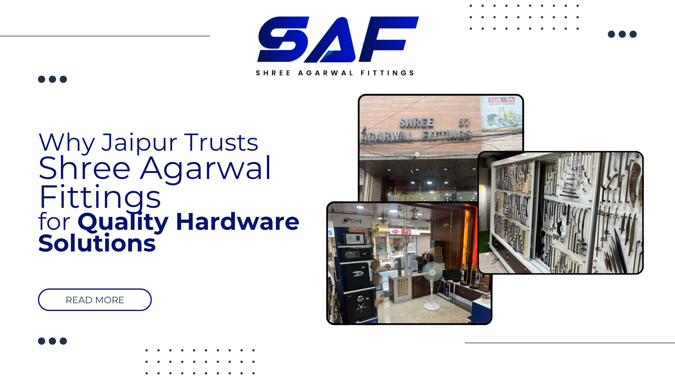 Why Jaipur Trusts Shree Agarwal Fittings for Quality Hardware Solutions